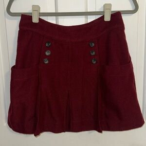 Free People Wool Mini Skirt